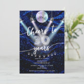 Proost op 30 jaar Glam Disco Retro Foto Verjaardag Kaart (Staand voorkant)