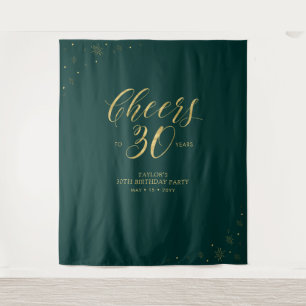 Proost op 30 jaar Gouden & Groene Verjaardagsfee Wandkleed