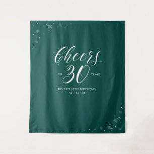 Proost op 30 jaar Groen & Wit 30e Verjaardag Wandkleed