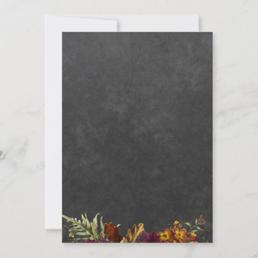 Proost op 30 jaar herfst 30ste verjaardagsfeest kaart (Achterkant)