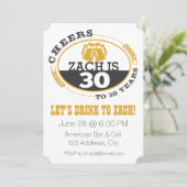 Proost op 30 Jaar Kaart (Staand voorkant)