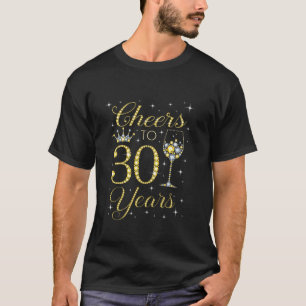 Proost op 30 jaar oud 30e verjaardagscadeau voor v t-shirt