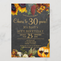 Proost op 30 jaar roestige herfst 30e verjaardagsf