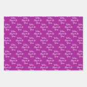 Proost op 30 jaar Roze Magenta 30ste verjaardag Inpakpapier Vel (Voorkant)