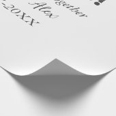 Proost op 30 jaar samen jubileum voeg naam d toe cadeaupapier (Hoek)