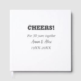 Proost op 30 jaar samen jubileum voeg naam d toe gastenboek