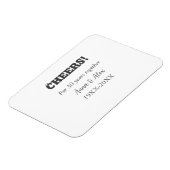 Proost op 30 jaar samen jubileum voeg naam d toe magneet (Linkerzijde)