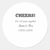 Proost op 30 jaar samen jubileum voeg naam d toe