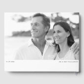 Proost op 30 Jaar Script Photo Jubileum Wit Gastenboek (Achterkant)