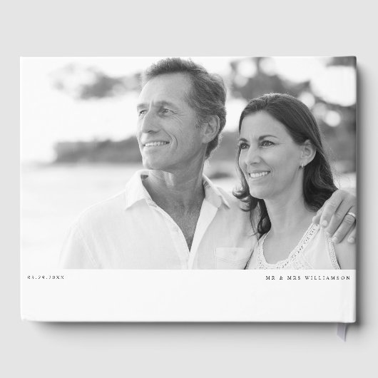 Proost op 30 Jaar Script Photo Jubileum Wit Gastenboek (Achterkant)