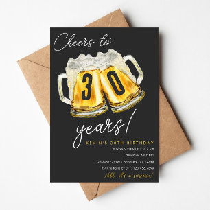 Proost op 30 Jaar Verjaardagsuitnodiging Kaart