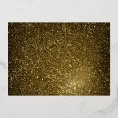 Proost op 30 Jaar Zwart Zilver 30e Verjaardag Folie Uitnodiging (Achterkant)