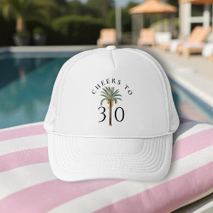 Proost op 30 Palm Beach Tropische Verjaardag Trucker Pet
