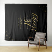 Proost op 31 jaar | Gold & Black Verjaardagsfeestj Wandkleed (In Situ (horizontaal))
