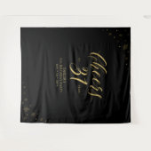Proost op 31 jaar | Gold & Black Verjaardagsfeestj Wandkleed (Voorkant (horizontaal))