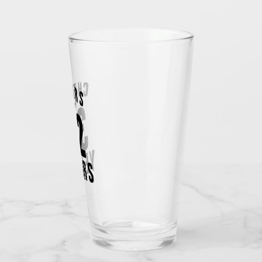 Proost op 32 jaar! 32e verjaardag bier glas cadeau (Links)