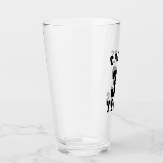 Proost op 32 jaar! 32e verjaardag bier glas cadeau (Rechts)