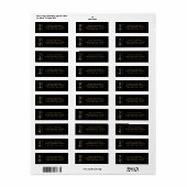 Proost op 40 Jaar 40e Verjaardag Retouradres Etiket (Full Sheet)