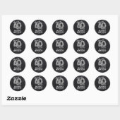 Proost op 40 Jaar! 40e verjaardag Ronde Sticker (Vel)
