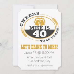 Proost op 40 Jaar Kaart