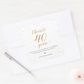 Proost op 40 Jaar Stickers Cadeau Labels - GAC360 (Envelop)