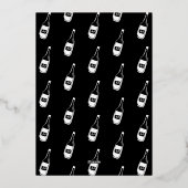 Proost op 40 moderne grillige verjaardagsuitnodigi folie uitnodiging (Achterkant)