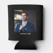 Proost op 40e verjaardag Elegant Funny Black Blikjeskoeler (Achterkant)