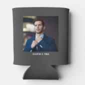 Proost op 40e verjaardag Elegant Funny Dark Grey Blikjeskoeler (Achterkant)