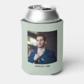 Proost op 40e verjaardag Elegant Funny Sage Green Blikjeskoeler (Blikje Achterkant)