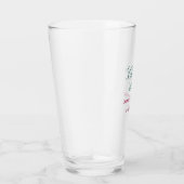 Proost op 40e verjaardag naam datum mauve blauwe e glas (Rechts)