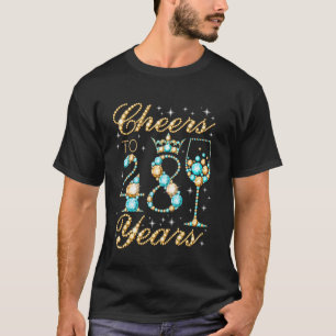 Proost op 48 Jaar 48e Verjaardagsfeestje Vrouw Pri T-shirt