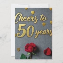 Proost op 50 fantastische jaren. kaart