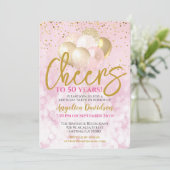 Proost op 50 jaar 50ste verjaardag kaart (Staand voorkant)
