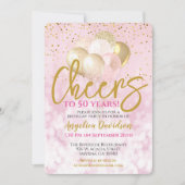 Proost op 50 jaar 50ste verjaardag kaart (Voorkant)