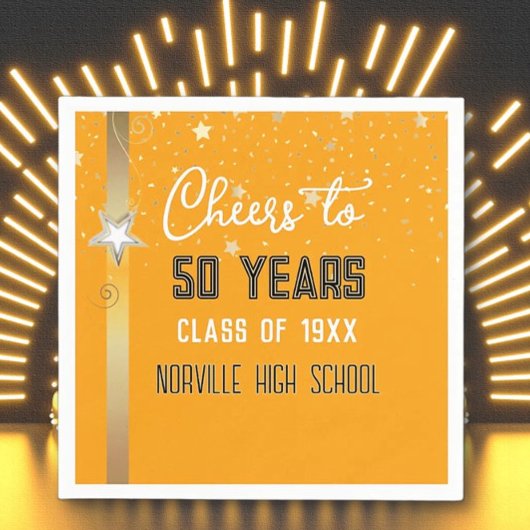 PROOST op 50 Jaar! CUSTOM Klas Reünie Servetten