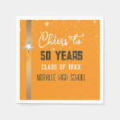 PROOST op 50 Jaar! CUSTOM Klas Reünie Servetten (Voorkant)