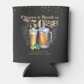 Proost op 50 jaar | Gepersonaliseerde Vintage Blikjeskoeler (Voorkant)