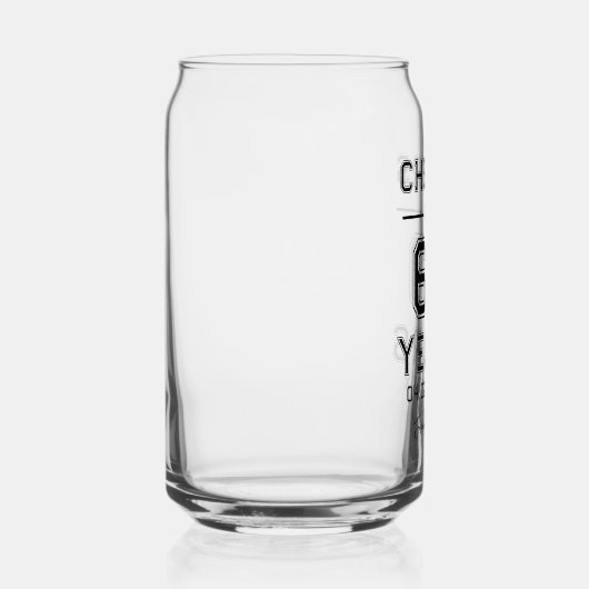 Proost op 50 jaar Gold Script Typografie Blikvorm Glas (Rechts)