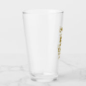 Proost op 50 jaar Gold Script Typografie Glas (Rechts)