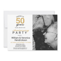 Proost op 50 jaar gouden 50e trouwdag