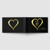 Proost op 50 jaar goudfolie en zwart gastenboek (Volledig)