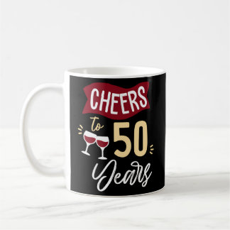 Proost op 50 jaar huwelijk of vriendschap koffiemok