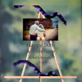 Proost op 50 jaar Jubileum Naam toevoegen Fotodatu Acryl Bord (Neutraal)