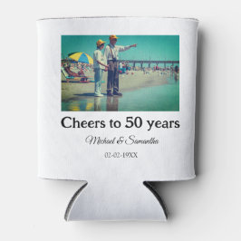 Proost op 50 jaar Jubileum Naam toevoegen Fotodatu Blikjeskoeler