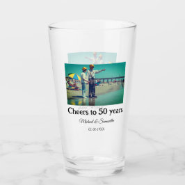 Proost op 50 jaar Jubileum Naam toevoegen Fotodatu Glas