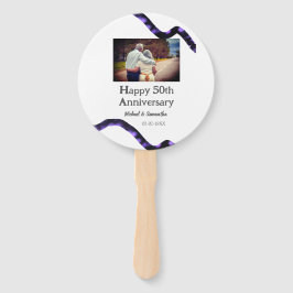 Proost op 50 jaar Jubileum Naam toevoegen Fotodatu Handwaaier