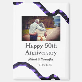 Proost op 50 jaar Jubileum Naam toevoegen Fotodatu Magneet