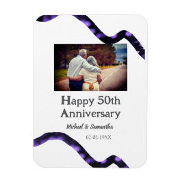 Proost op 50 jaar Jubileum Naam toevoegen Fotodatu Magneet