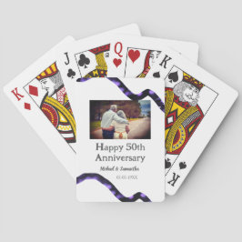Proost op 50 jaar Jubileum Naam toevoegen Fotodatu Pokerkaarten