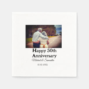 Proost op 50 jaar Jubileum Naam toevoegen Fotodatu Servet